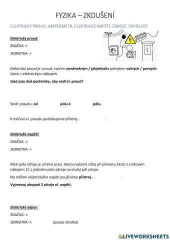 Fyzika - elektrický proud