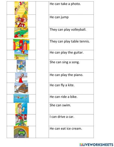 I can She can He can