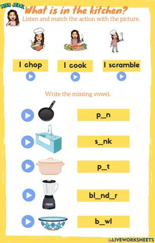 What is in the kitchen?