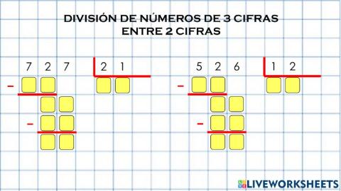 División entre 2 cifras