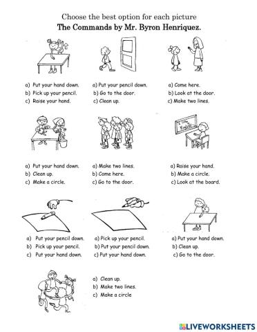 The Commands - Imperatives