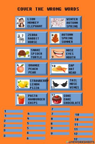 Vocabulary revision 1.2