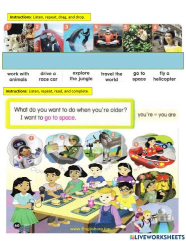 I want to She - He wants to