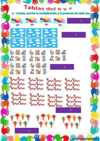 Tablas de multiplicar