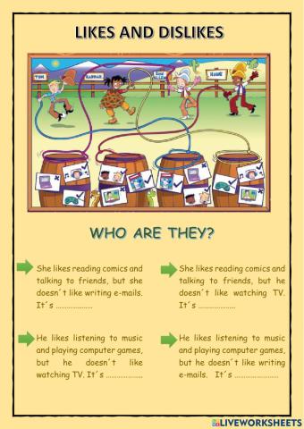 Likes and dislikes about hobbies