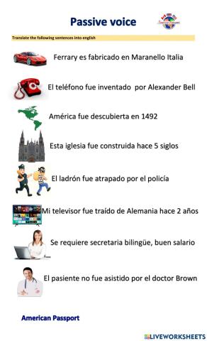 Passive voice Amarpassport