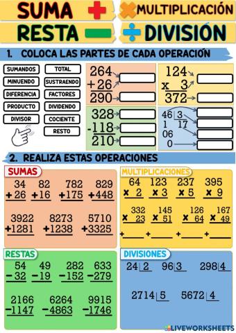 Operaciones con numeros decimales
