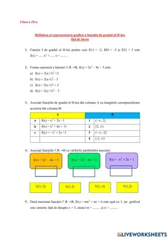 Functia de gradul II