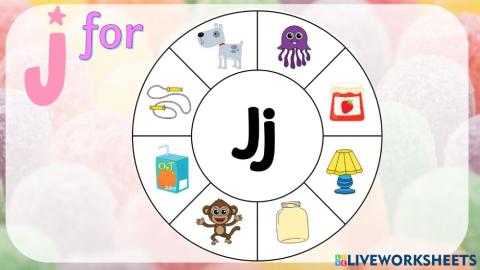 I can recognize letter j words