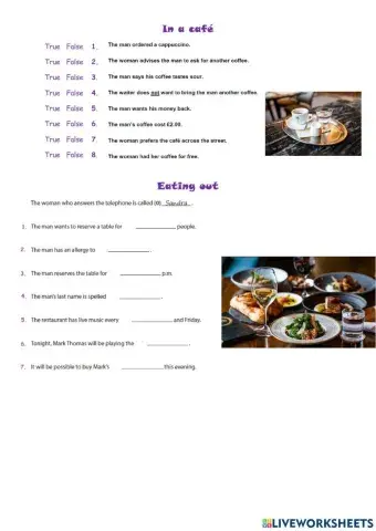 Café-restaurant - listening