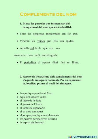 Complements del nom