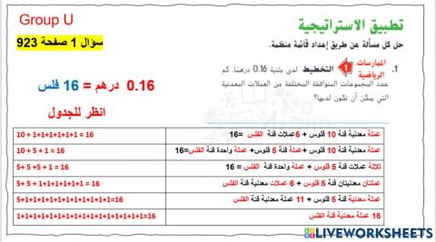 استقصاء حل المسائل:قائمة منظمة المستوى 1