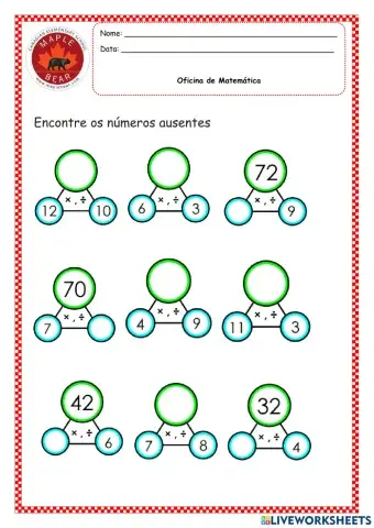 Multiplicação e divisão
