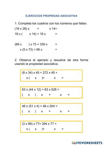 Propiedad asociativa