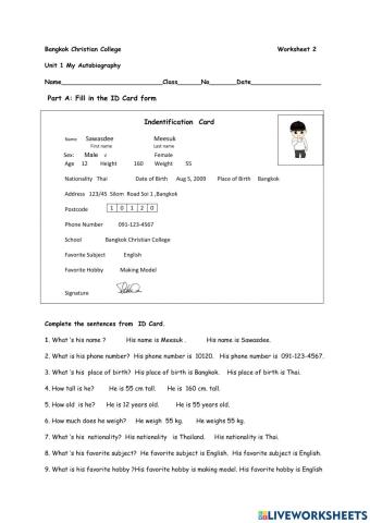 My Autobiography W.S 2