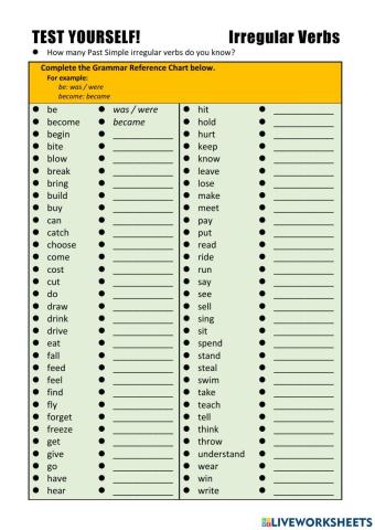 YL7 Lesson 3: Past Simple Irregular Verb