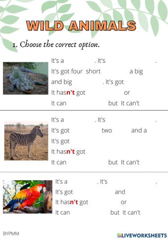 Wild animals