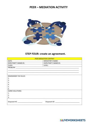 Step four: create an agreement