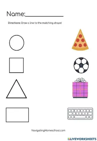 Match with the shape