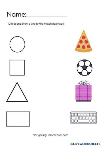 Match with the shape