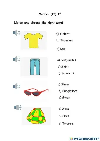 Clothes (II) 1º