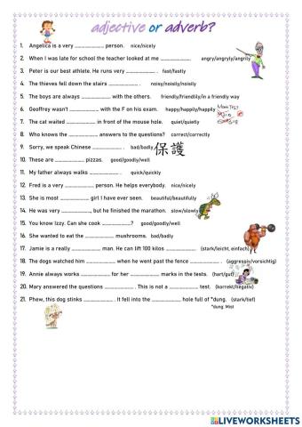 Adjective or adverb 2