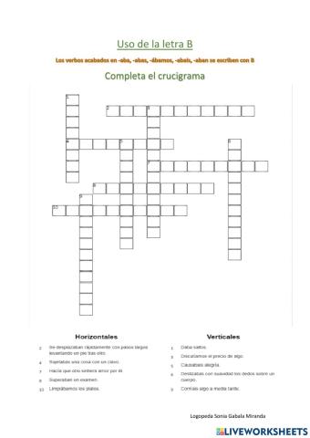Verbos acabados en -aba, -abas, -aban,-ábamos,-aban