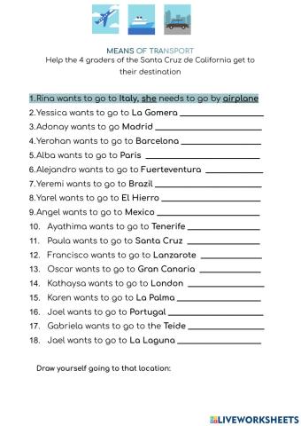 Means of transport in Santa Cruz de California