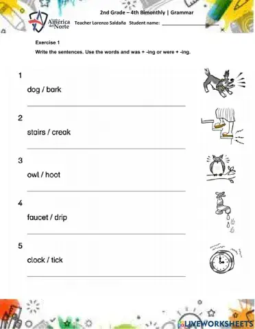 Grammar test - 2nd grade 4th bimonthly