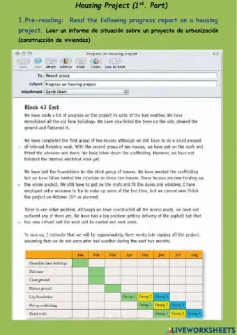 Present Perfect Tense - Vocabulary (1st. Part) Housing Project Report