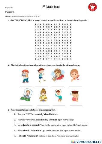 1st exam - 4th year - 2nd group