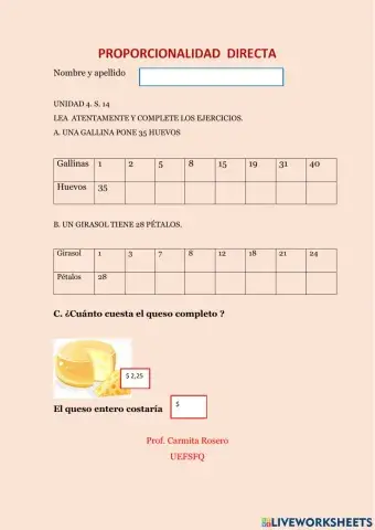 Proporcionalidad directa