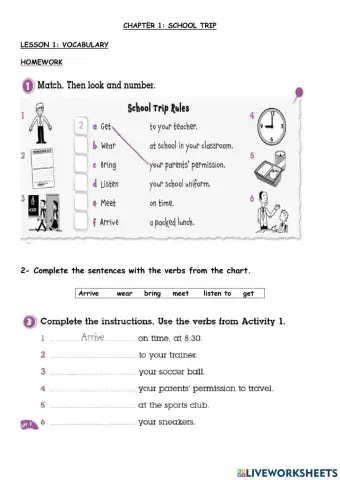 Unit 1 class 1 Vocabulary