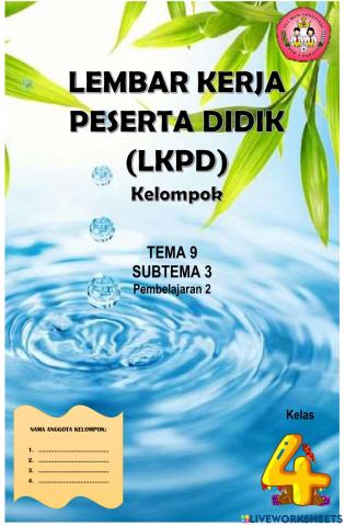 LKPD Kelompok Tema 9 ST 3 Pb 2