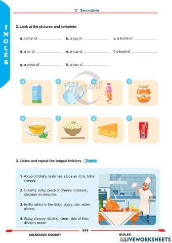 Unidad 4 - inglés 2°