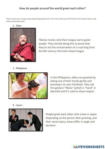 Reading comprehension