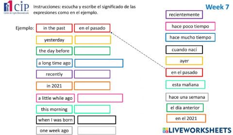 KIDS Time Expressions Week 8