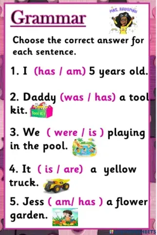 Reviewing the verb to be