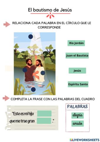 El bautismo de Jesús