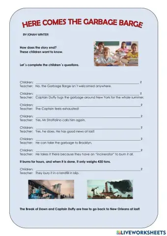 Here comes the garbage barge