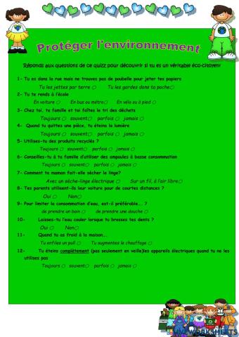 Respecter l'environnement