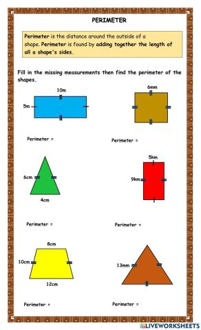 Perimeter (Missing Side Measurments)