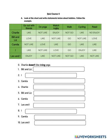 Talking about hobbies