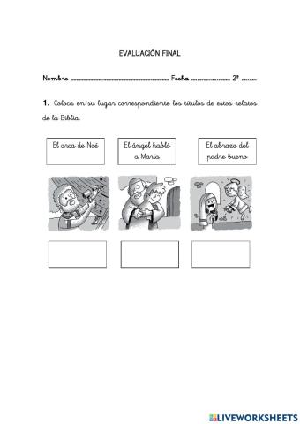 Evaluación Final 2º