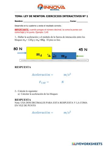 Ley de Acción y Reacción