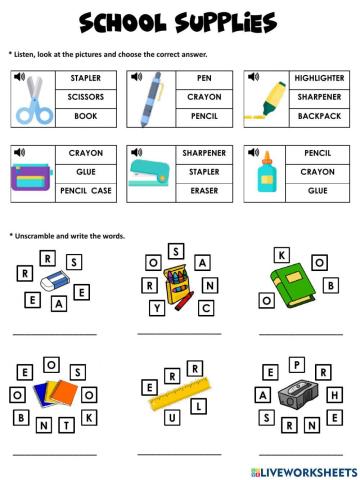 SCHOOL SUPPLIES