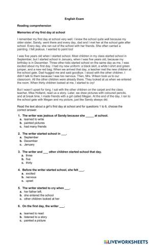 General English Test A1