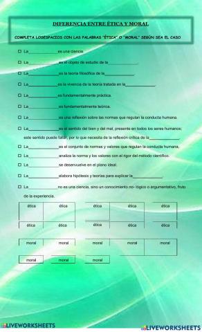 Etica y moral