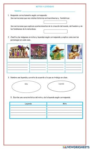 Leyendas y mitos