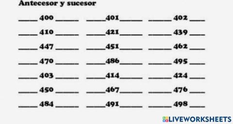 Anterior y posterior